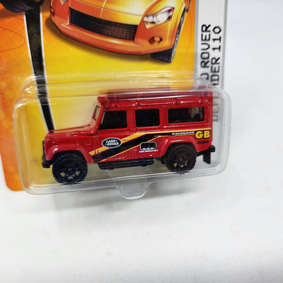 '97 Land Rover Defender 110 #65 * Red * Matchbox Basic Series