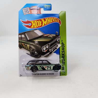 '71 Datsun Bluebird 510 Wagon #202 * Black Kmart * Hot Wheels 2015
