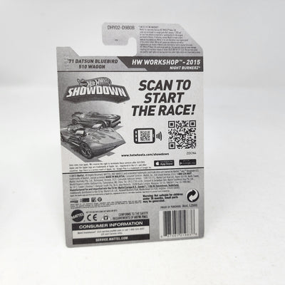 '71 Datsun Bluebird 510 Wagon #202 * Black Kmart * Hot Wheels 2015