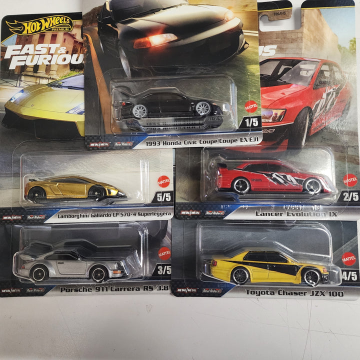 5 Car Set Case M * 2025 Hot Wheels Fast & Furious Case M * Civic