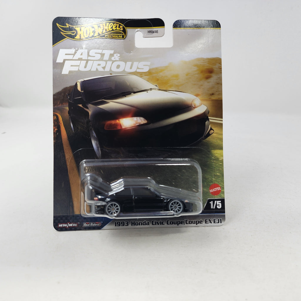 1993 Honda Civic Coupe EX EJ1 * BLACK * 2025 Hot Wheels Fast