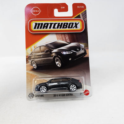 2016 Nissan Sentra #91 * Black * 2025 Matchbox Case M