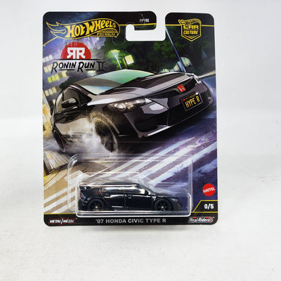 '07 Honda Civic Type R * BLACK CHASE * 2025 Hot Wheels Car Culture RONIN RUN II