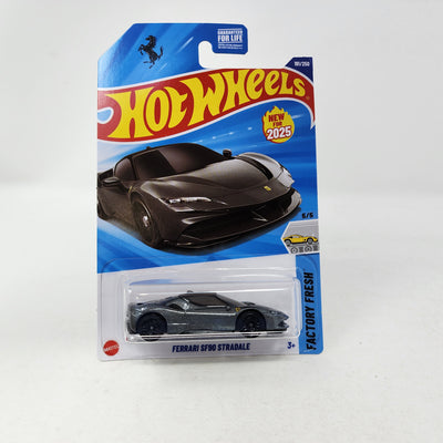 Ferrari SF90 Stradale #191 * Dark Grey * 2025 Hot Wheels  NEW! Case Q