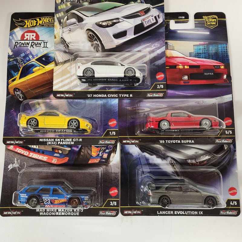 Ronin Run 2 * 5 Car Set * 2025 Hot Wheels Car Culture RONIN RUN 2 * Case M