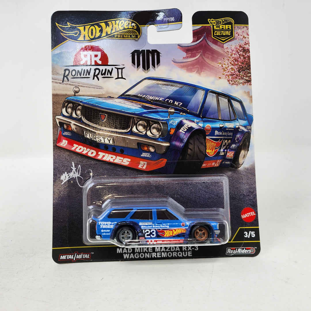 自動車 mogushione Mad Mike Mazda RX-3 Wagon * 2025 Hot Wheels Car Culture RONIN RUN
