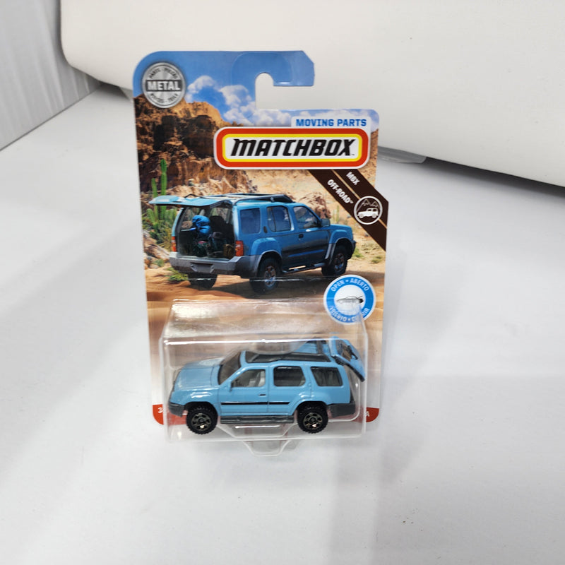 2000 Nissan Xterra * Light BLUE * Matchbox Moving Parts