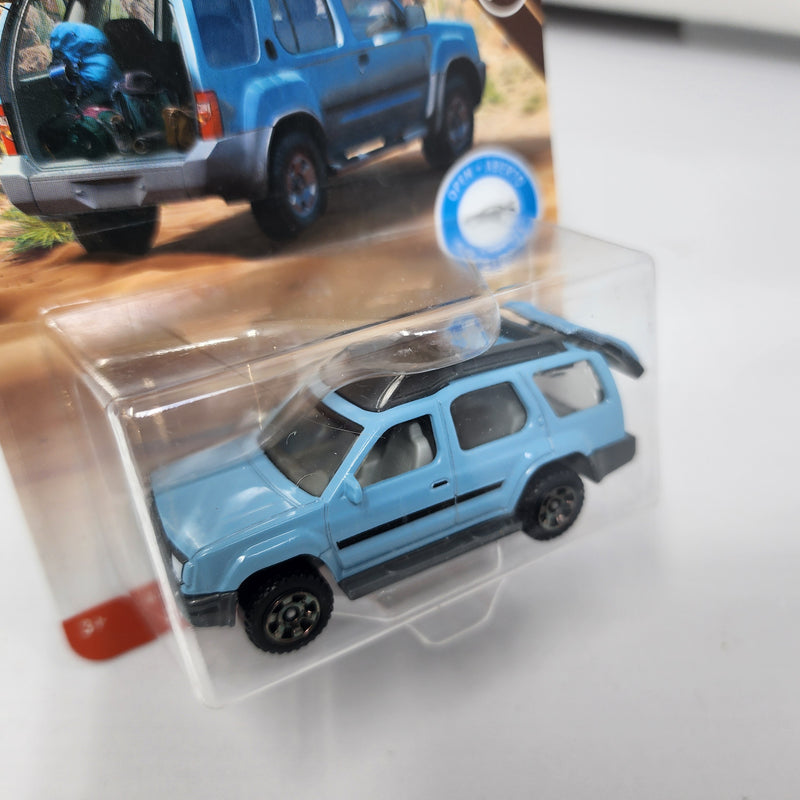 2000 Nissan Xterra * Light BLUE * Matchbox Moving Parts