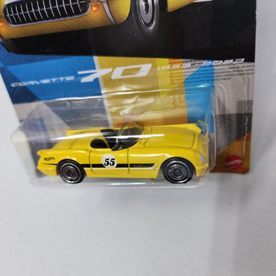 '55 Corvette * Yellow * Hot Wheels 70th Anniversary Corvette