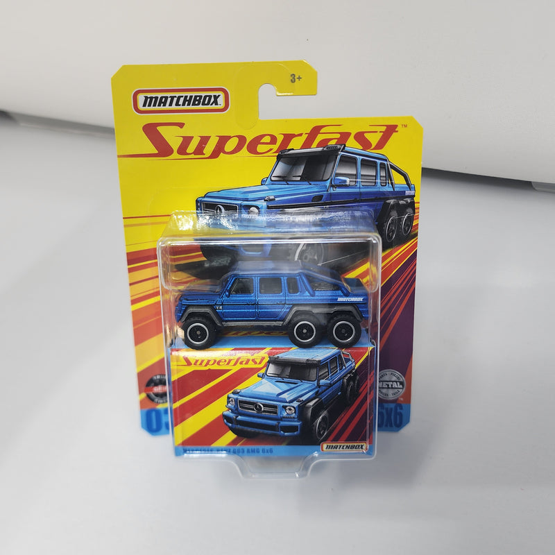Mercedes-Benz G63 AMG 6x6 * Blue * Matchbox Superfast