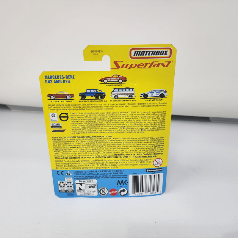Mercedes-Benz G63 AMG 6x6 * Blue * Matchbox Superfast