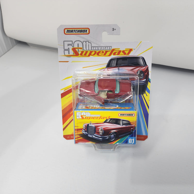 Mercedes-Benz 220SE * Burgundy * Matchbox Superfast