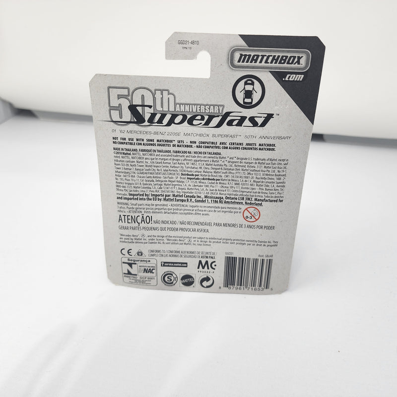 Mercedes-Benz 220SE * Burgundy * Matchbox Superfast