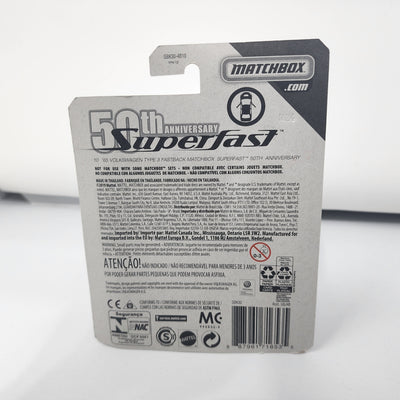 '65 Volkswagen Type 3 Fastback 10 * White * Matchbox Superfast 50th