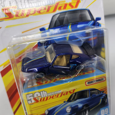 '80 Porsche 911 Turbo 09 * Blue * Matchbox Superfast 50th