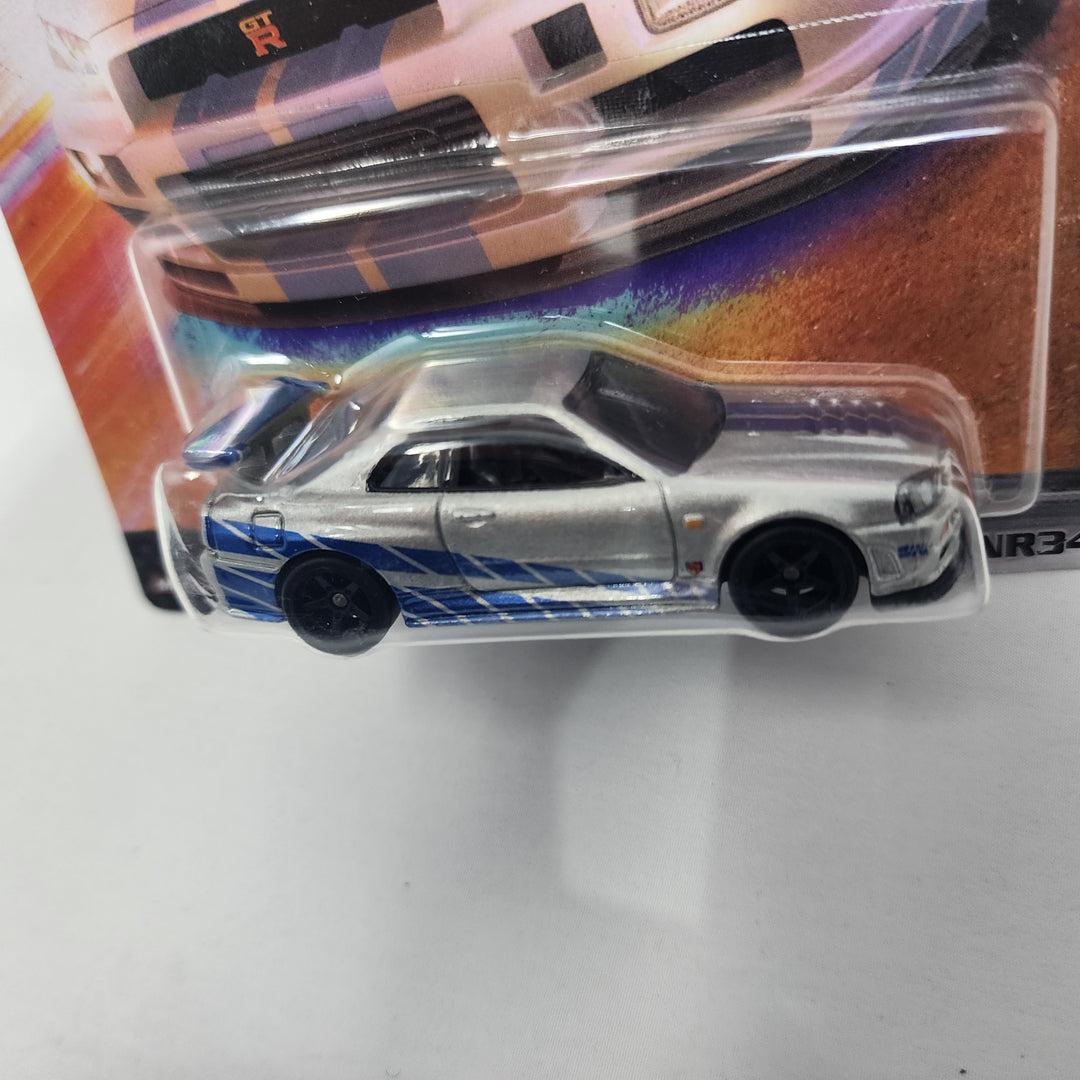 Nissan Skyline GT-R BNR34 4/5 * Hot Wheels Fast & Furious