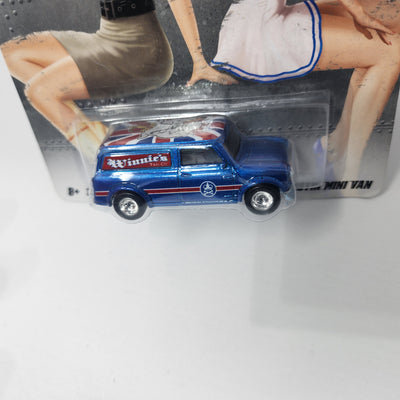 '67 Austin Mini Van Nose Art * Hot Wheels Premium Pop Culture