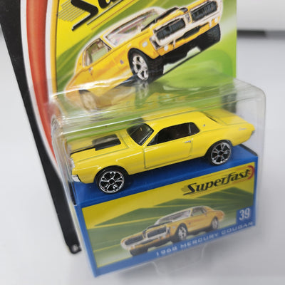 1968 Mercury Cougar 39 * Yellow * Matchbox Superfast