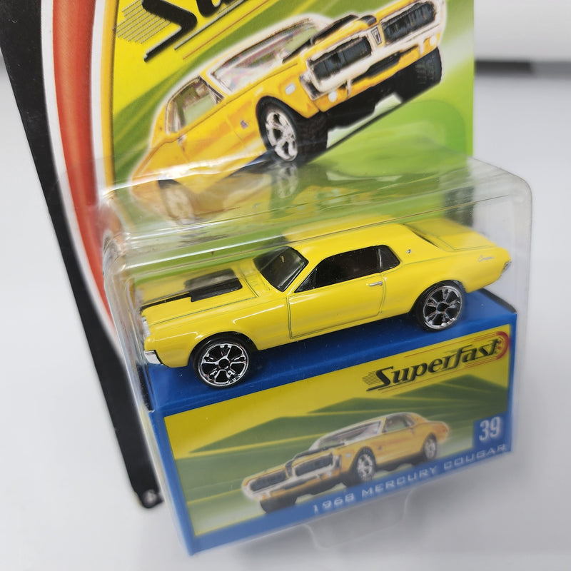 1968 Mercury Cougar 39 * Yellow * Matchbox Superfast