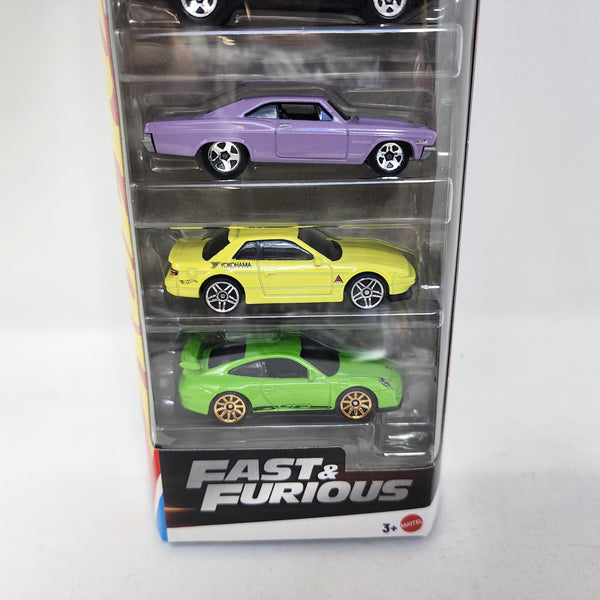 5 Pack * 2025 Hot Wheels Fast & Furious w/ Silvia, Porsche GT3, Impala