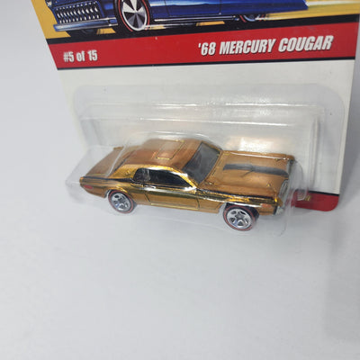 '68 Mercury Cougar 5 * Gold * Hot Wheels Classics