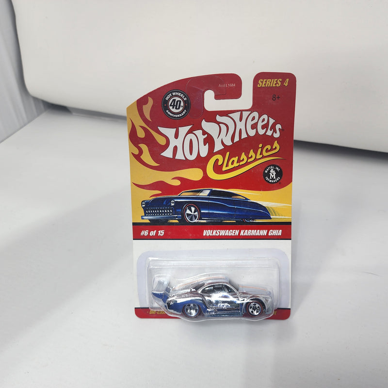 Volkswagen Karmann Ghia 6 * Chrome * Hot Wheels Classics