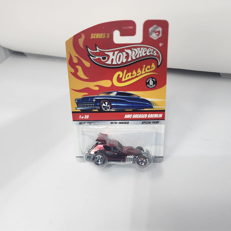 AMC Greased Gremlin 1 * RED * Hot Wheels Classics