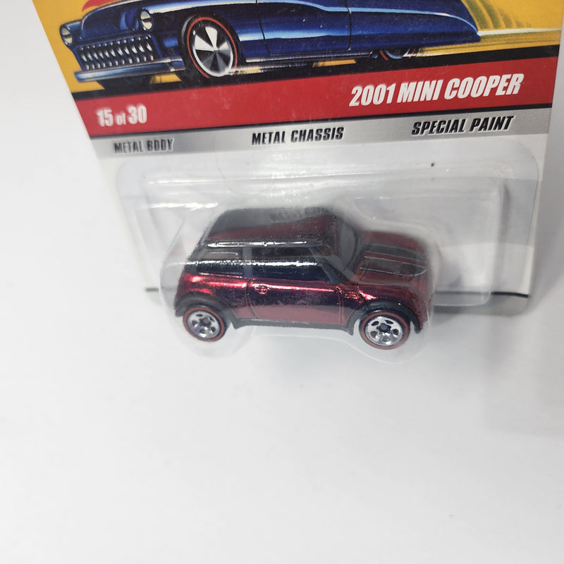 2001 Mini Cooper 15 * RED * Hot Wheels Classics