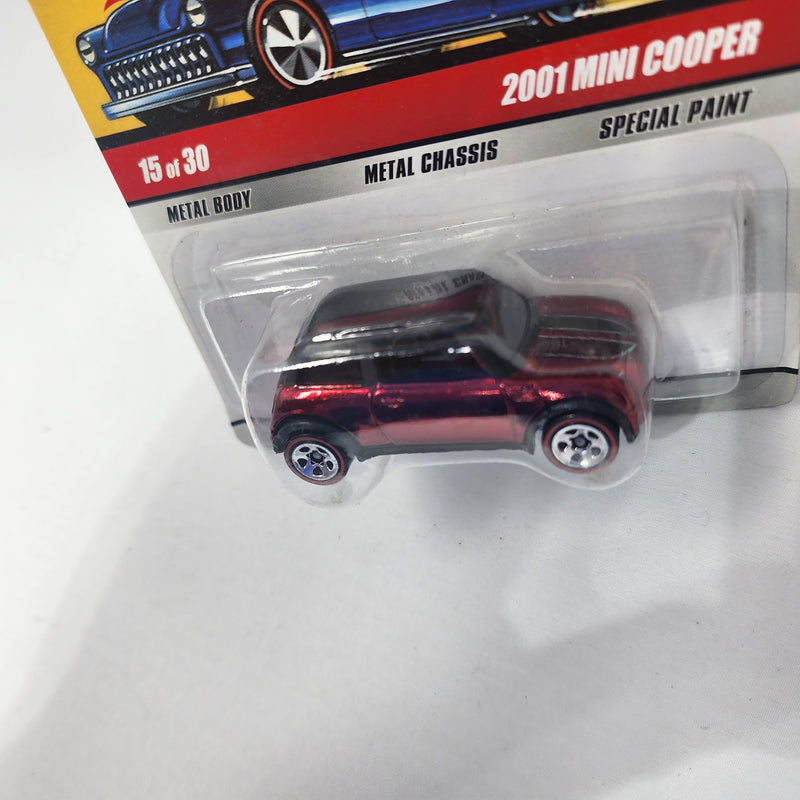 2001 Mini Cooper 15 * RED * Hot Wheels Classics