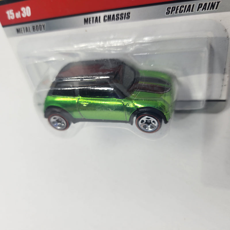 2001 Mini Cooper 15 * Green * Hot Wheels Classics