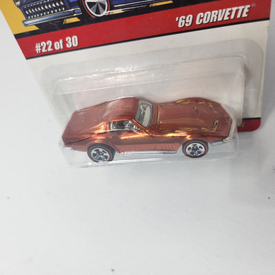 '69 Corvette #22 * Orange * Hot Wheels Classics