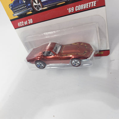 '69 Corvette #22 * Orange * Hot Wheels Classics