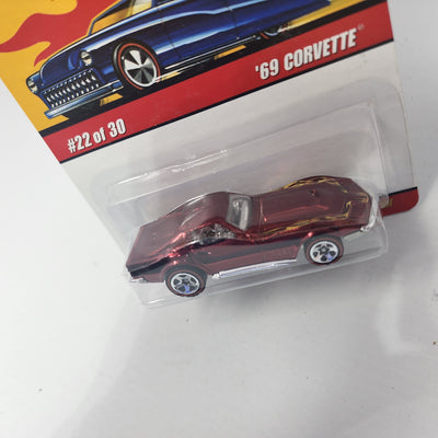 '69 Corvette #22 * RED * Hot Wheels Classics