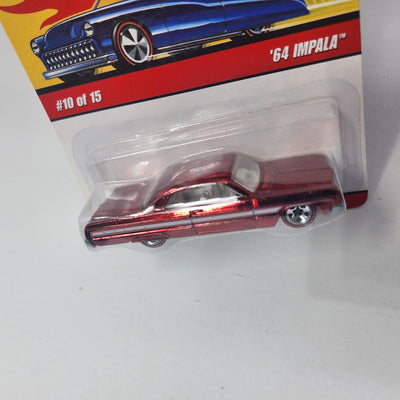 '64 Impala #10 * RED * Hot Wheels Classics
