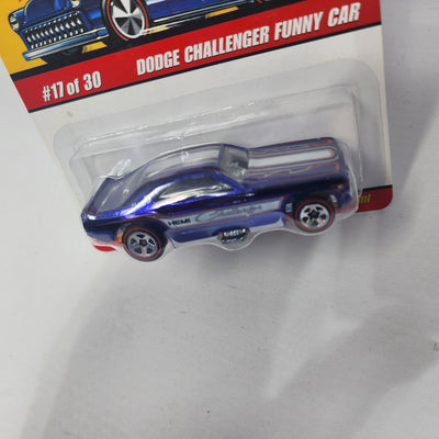 Dodge Challenger Funny Car #17 * Blue * Hot Wheels Classics