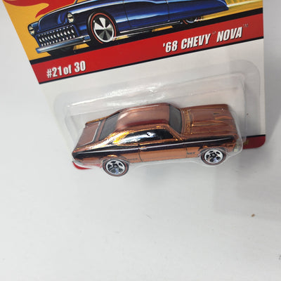 '68 Chevy Nova #21 * Orange * Hot Wheels Classics