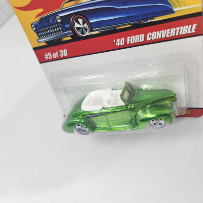 '40 Ford Convertible #5 * Green * Hot Wheels Classics