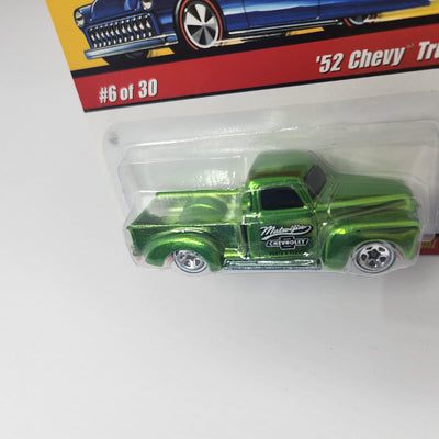 '52 Chevy Truck #6 * Green * Hot Wheels Classics