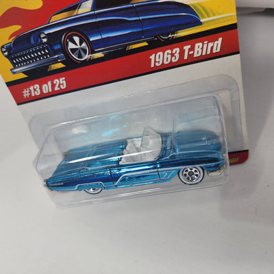 1963 T-Bird 13 * Ice Blue * Hot Wheels Classics
