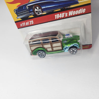 1940s Woodie 11 * Green * Hot Wheels Classics
