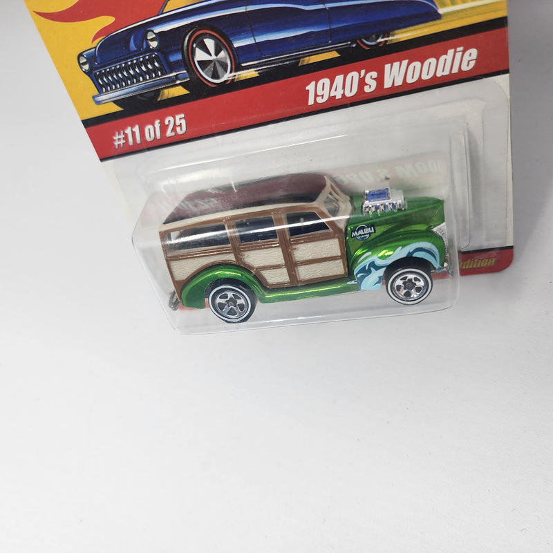 1940s Woodie 11 * Green * Hot Wheels Classics