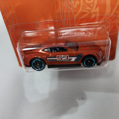 '18 Camaro SS * Hot Wheels Orange & Blue 53rd Anniversary