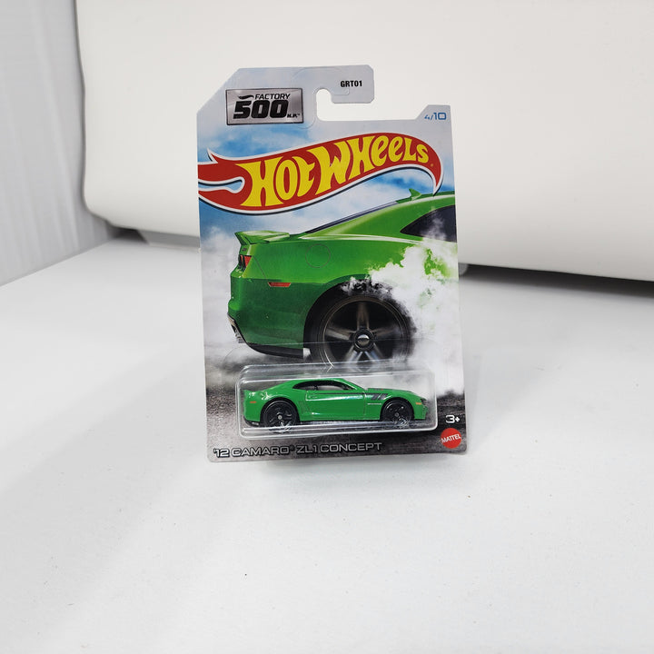 12 Camaro ZL1 Concept * Green * Hot Wheels Factory 500 HP
