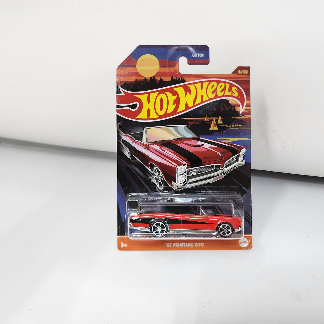 Hot Wheels Pontiac GTO 1967 - Série HW Racing 2012 - Long Card Américaine - Neuf