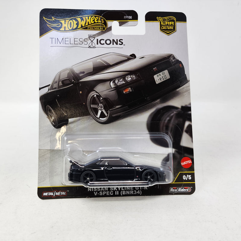 Nissan Skyline GT-R V-Spec * BLACK CHASE * 2025 Hot Wheels Car Culture TIMELESS ICONS