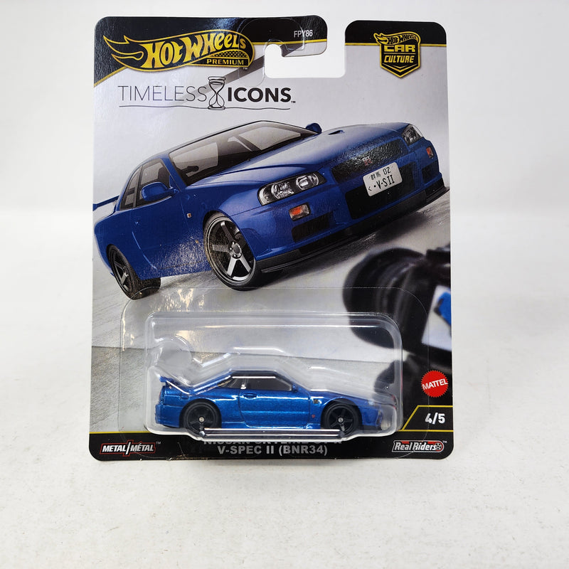 Nissan Skyline GT-R V-Spec * BLUE * 2025 Hot Wheels Car Culture Timeless Icons Case N
