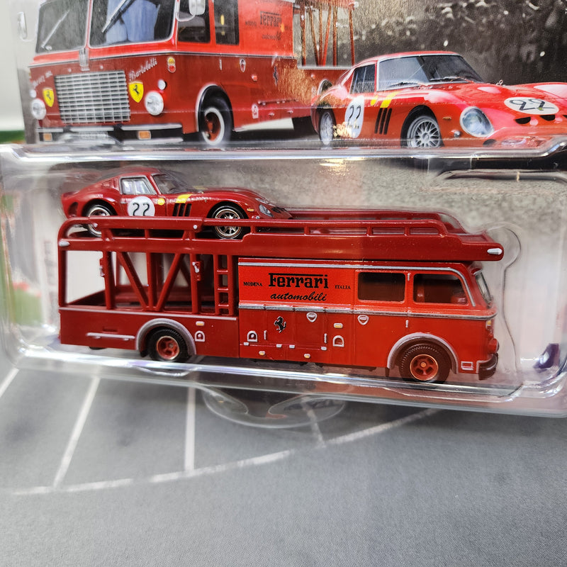 Ferrari 250 GT & Fiat 642 RNR Bartoletti * 2025 Hot Wheels Team Transport Car Culture
