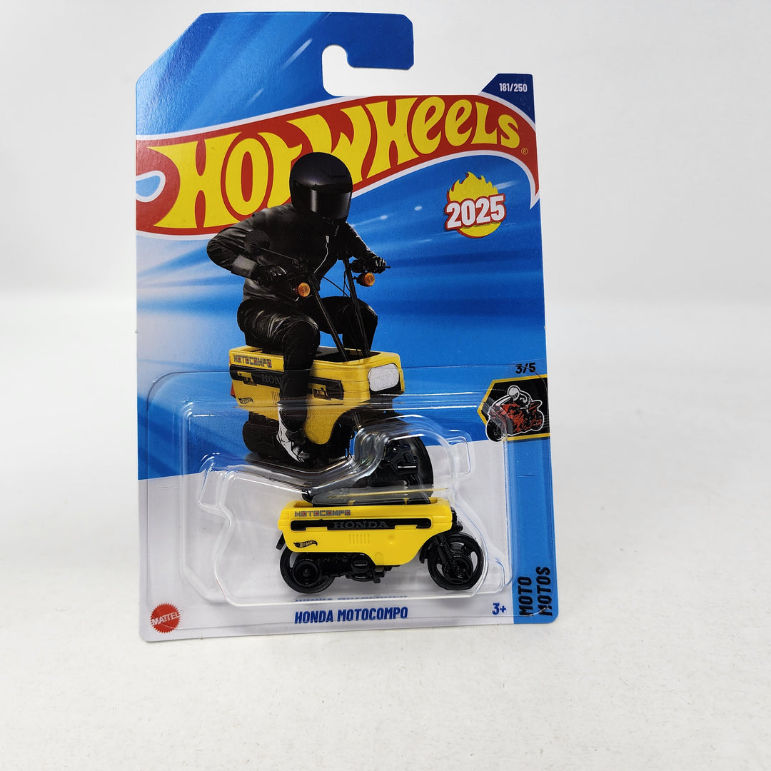 Honda Motocompo #181 * Yellow * 2025 Hot Wheels – Wheelcollectors LLC