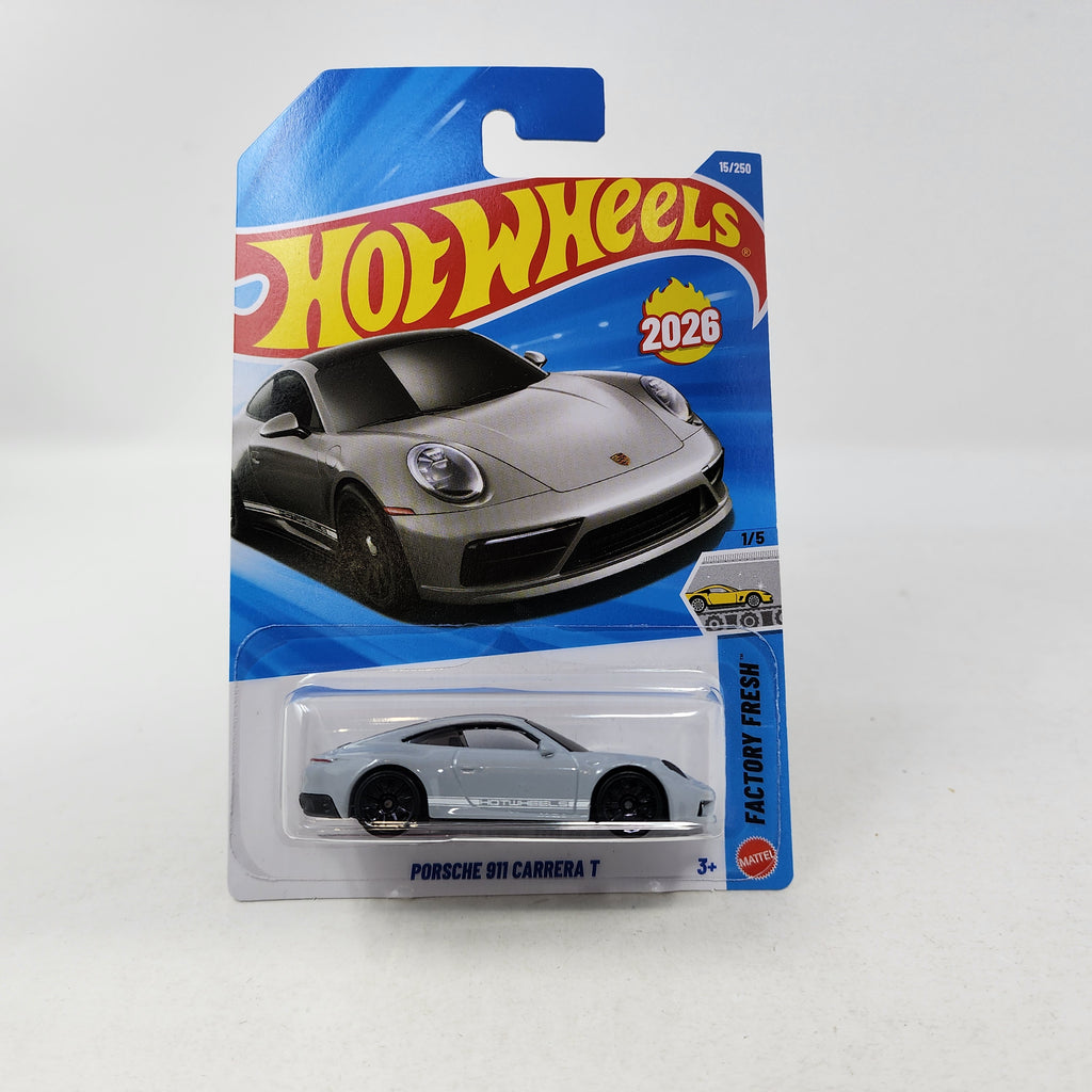 Porsche 911 Carrera T #15 * Grey * 2026 Hot Wheels