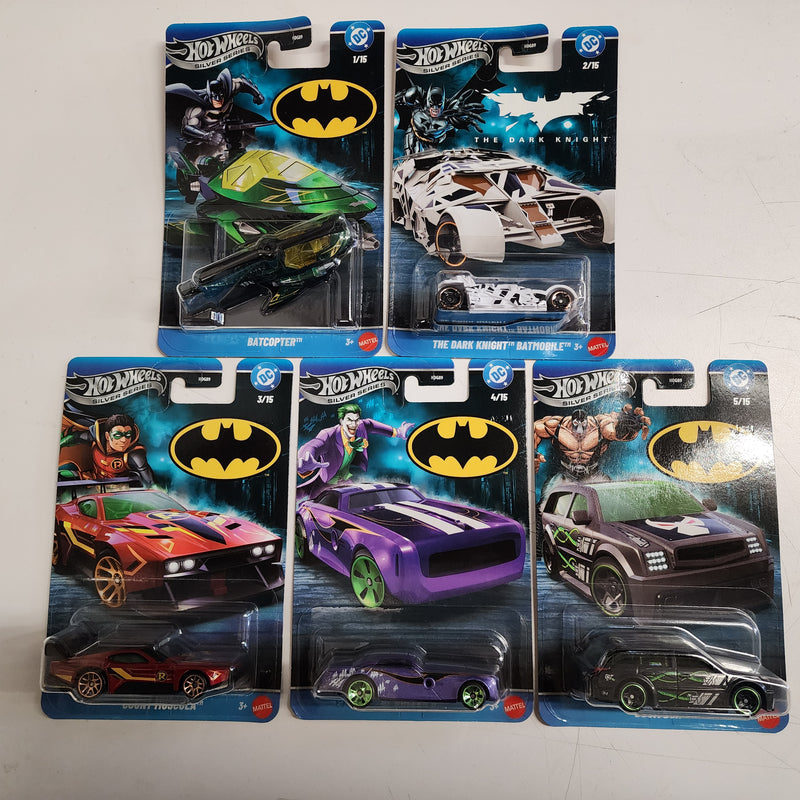 5 Car Set Batman * 2026 Hot Wheels Silver Series